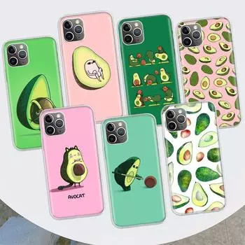 Чехол для телефона с рисунком фруктов и авокадо для Apple iPhone 11 12 13 14 Pro 7 XR X XS Max 6 6S 8 Plus + Mini 5 SE, мягкий чехол с принтом iPhone 11
