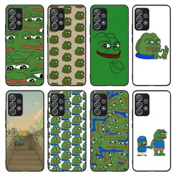 Чехол для телефона с рисунком «Грустная лягушка Пепе и мем» для Samsung Galaxy A03s A10 A20 A21s A31 A40 A41 A42 A50 A51 A52 A70 A71 A72 A32 A82 For Galaxy A02(M02)