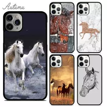 Чехол для телефона с рисунком лошади и пони, 2020, для iPhone 11, 12, 13, 14 Pro Max mini XR XS SE 2020, 7, 8 Plus, Samsung Galaxy S21 S22 iPhone 6plus