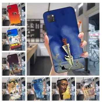 Чехол для телефона с рисунком Сальвадора Дали в стиле ретро для Huawei Mate 40 30 20 10 Pro Lite Nova 9 8 5T Y7p Y7, мягкий черный чехол для телефона Huawei Mate40