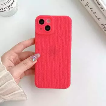 Чехол для телефона с тканым узором для iPhone 15 Pro Max, чехол для iPhone 13 11 12 14 Pro Max XR XS X 7 8 Plus SE, противоударный чехол ярких цветов For iPhone 11 Pro