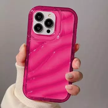 Чехол для телефона с волнистым узором для iPhone 14 Pro Max, чехол для iPhone 11 15 12 13 Pro Max XR 15 Plus 7 8 SE XS X, силиконовый чехол ярких цветов For iPhone SE 2022