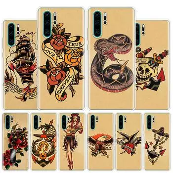 Чехол для телефона Sailor Jerry Tattoo Cover для Huawei Y5 Y6 Y7 Y9S P Smart Z 2019 Honor 10 Lite 9 20 9X 8S 8X 8A Pro 7A 7X Coque P Smart 2018