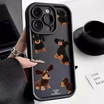 Чехол для телефона iPhone 11 13 12 14 15 16 Pro Max 7 8 Plus XR XS Max Samsung A55 S24 S23 A02S Redmi 9 13C 9A 10 A3 OPPO A15S A16 A17 A18 A38 A53 A54 A31 Xiaomi 11 Lite 4G кофейный