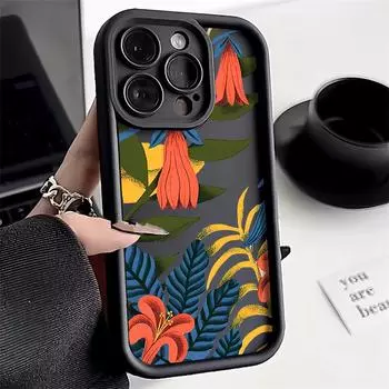 Чехол для телефона iPhone 11 13 12 14 15 16 Pro Max 7 8 Plus XR XS Max Samsung A55 S24 S23 A02S Redmi 9 13C 9A 10 A3 OPPO A15S A16 A17 A18 A38 A53 A54 A31 Xiaomi 11 Lite 4G кофейный