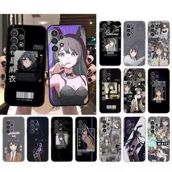 Чехол для телефона Samsung Galaxy A73 A53 A13 A22 A12 A32 A71 A21S A33 A52 A72 A23 A51 A31 M31 Mai Sakurajima Case A53 5G