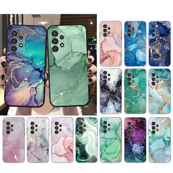 Чехол для телефона Samsung Galaxy A73 A53 A13 A22 A12 A32 A71 A21S A33 A52 A72 A23 A51 A31 M31 Мраморный чехол A32 5G