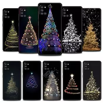 Чехол для телефона Samsung Galaxy A73 A72 A71 A12 A21s A22 A23 A31 A32 A51 A52 A52s A53 A02s, чехол с рождественской елкой и оленем For Samsung A71