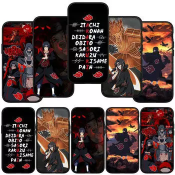 Чехол для телефона Samsung Galaxy S23 S24 iPhone 16 15 14 Xiaomi Redmi Note 13 12 11 Plus 9 Pro Max X XR OPPO Huawei Акацуки Постер Итачи Наруто Саске for OPPO A38 аэро