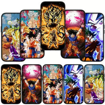 Чехол для телефона Samsung Galaxy S23 S24 iPhone 16 15 14 Xiaomi Redmi Note 13 12 11 Plus 9 Pro Max X XR OPPO Huawei Cartoon Dragon Ball Goku DragonBall for Samsung Galaxy S10 аэро