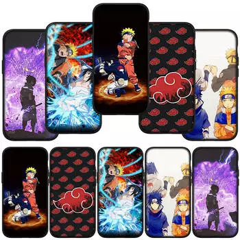 Чехол для телефона Samsung Galaxy S23 S24 iPhone 16 15 14 Xiaomi Redmi Note 13 12 11 Plus 10 Pro Max X XR OPPO Huawei Wallpaper Naruto Sasuke Anime Cover for iPhone 12 Mini экрю