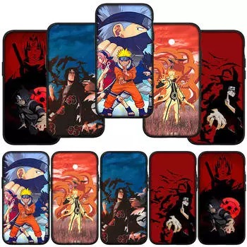 Чехол для телефона Samsung Galaxy S23 S24 iPhone 16 15 14 Xiaomi Redmi Note 13 12 11 Plus 9 Pro Max X XR OPPO Huawei Akatsuki Comics Itachi Sasuke Naruto for Huawei Mate 20 Pro олений