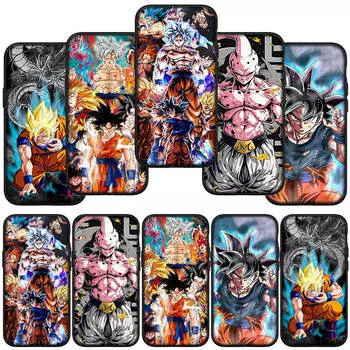 Чехол для телефона Samsung Galaxy S23 S24 iPhone 16 15 14 Xiaomi Redmi Note 13 12 11 Plus 9 Pro Max X XR OPPO Huawei Обои Dragon Ball Goku DragonBall for iPhone 11 аэро
