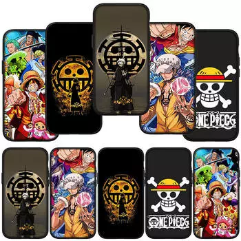Чехол для телефона Samsung Galaxy S23 S24 iPhone 16 15 14 Xiaomi Redmi Note 13 12 11 Plus 10 Pro Max X XR OPPO Huawei Trafalgar Law Poster Luffy One Piece for iPhone 14 Pro Max олений