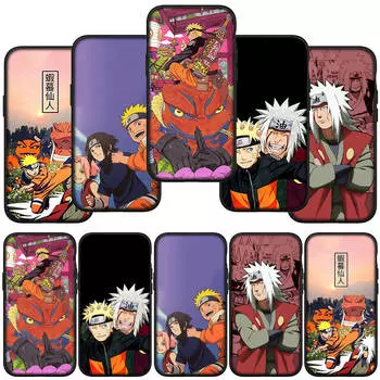 Чехол для телефона Samsung Galaxy S24 S23 iPhone 15 14 Xiaomi Redmi Note 13 12 11 8 Plus 10 9 Pro Max X XR OPPO Huawei Jiraiya Itachi Uchiha Anime Naruto for OPPO A54 5G олений