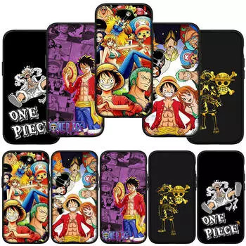 Чехол для телефона Samsung Galaxy S24 S23 iPhone 15 14 Xiaomi Redmi Note 13 12 11 8 Plus 10 9 Pro Max X XR OPPO Huawei Luffy Gear 5 One Piece Cover for Redmi 10 болюс