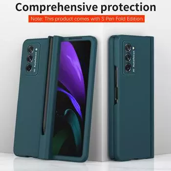Чехол для телефона Samsung Galaxy Z Fold 4 Fold4 Fold2 Fold3 Fold 2 3 Zfold2 со стеклянной пленкой и защитой от падения for Samsung Z Fold 2