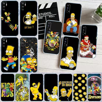 Чехол для телефона Simpsons ED47 для Motorola E22S E7 G6 G7 G8 G9 Plus Power Play G10 G20 G04 E30 E40 E22 E20 E13 G22 G23 G Stylus Play Moto G6 тёмно-синий