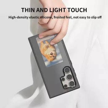 Чехол для телефона Smart Eink от DIY для Samsung Galaxy S23 S24 Ultra с четырьмя цветами чернил, полное покрытие и комплексная защита For Galaxy S24 Ultra чёрный