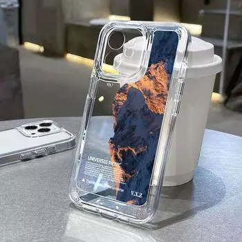 Чехол для телефона Space для iPhone 13 11 15 ProMax OPPO A15S A57 A77 Sangsung A55 S24 VIVO Y21 Y21S XiaoMi Redmi 13C 9A Note 13 11 Huawei honor Mate 30 40 iPhone 15 чистый