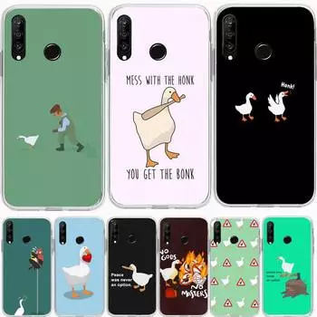 Чехол для телефона Untitled Goose Game для Huawei P20 P40 Lite P30 Pro P Smart 2019 Nova 3e 6 Se, силиконовый прозрачный мягкий чехол Honor 10
