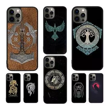 Чехол для телефона Viking Ragnar Lodbrok Odin Ravens для iPhone 11 12 13 14 Pro Max mini XR XS SE 2020 6 7 8 Plus Samsung S21 S22 Coque iPhone 6plus