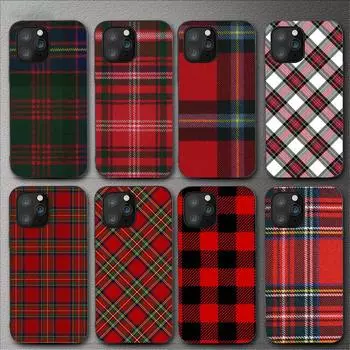 Чехол для телефона в клетку «Клан Стюарт» в клетку для Iphone 11 12 Mini 13 14 Pro Xs Max X 8 7 6s Plus 5 Se Xr Shell iPhone12PROMAX