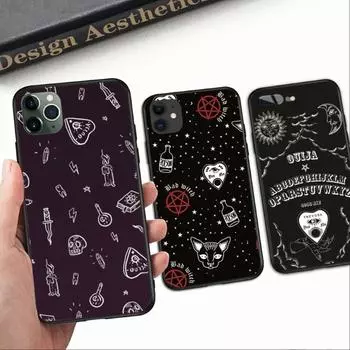Чехол для телефона Witches Moon Tarot Witch для IPhone 14 13 12 11 XS X 8 7 6 Plus Mini Pro Max SE 2022, мягкий черный чехол для телефона iPhone 14