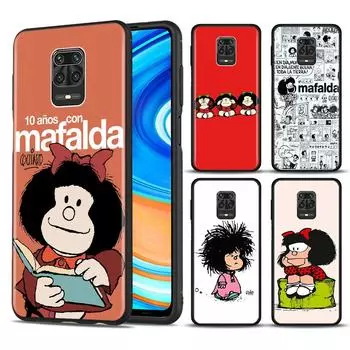 Чехол для телефона Xiaomi Redmi Note 9s 8T 8 Pro 7 8 9 Pro 9T 6A 7A 8A 9A 9C K20 K30 Pro, классический мягкий чехол Mafalda Redmi 7