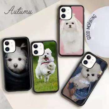 Чехол для телефона «Я люблю свою мальтийскую собаку» для iPhone 11 12 13 14 Pro Max mini X XR XS SE 2020 6 7 8 Plus Samsung Galaxy S21 S22 iPhone 6plus