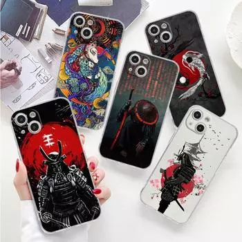 Чехол для телефона «Японский самурай» для iPhone 8 7 6S X XS 11 Pro 14 Plus 12 Pro Max SE 13 Mini XR 14 Pro Max 7 Plus 8, силиконовый чехол iPhone 14