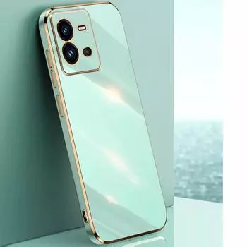Чехол для Vivo X80 vivo X80 lite, чехол для телефона X80 Pro, роскошный противоударный силиконовый чехол с квадратным покрытием, чехлы vivo V2145 V2144 For Vivo X80 снег белый
