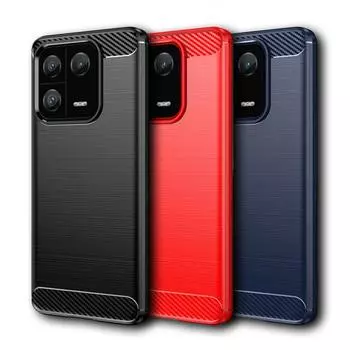 Чехол для Xiaomi 13 Pro Чехол для Xiaomi 13 Pro Чехол из углеродного волокна Противоударный силиконовый бампер для Xiaomi 13 Pro Fundas 6,7 дюйма For Xiaomi 13 Pro чёрный