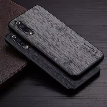Чехол для Xiaomi Mi 9 Lite SE, кожаный чехол с узором из бамбукового дерева, роскошный чехол для xiaomi mi 9 lite, чехол Mi 9 чёрный