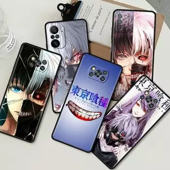Чехол для Xiaomi Mi Poco X3 NFC X4 Pro F3 F4 GT M4 M3 F1 C40 11 Lite 11T Мягкий силиконовый чехол для телефона Anime Tokyo Ghoul Shell Poco C40