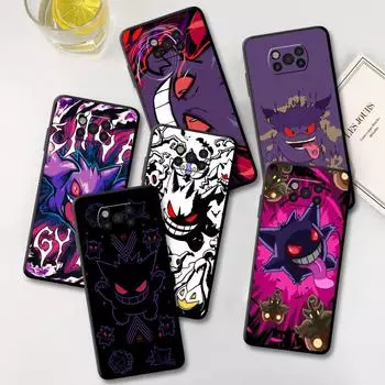 Чехол для Xiaomi Mi Poco X3 NFC X4 Pro F3 M3 C40 F4 GT M5 M4 F1 11 Lite 11T 10T 9T силиконовый чехол для телефона Pokemon Gengar Cool Funda Mi Poco C40