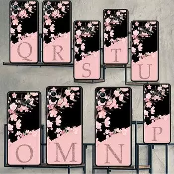 Чехол для Xiaomi Mi Poco X3 X4 NFC M3 Mi 11 11T 10 T 9T 12 9 10T Lite силиконовый чехол для телефона Custom Cherry Blossom Initial M Xiaomi Poco M3