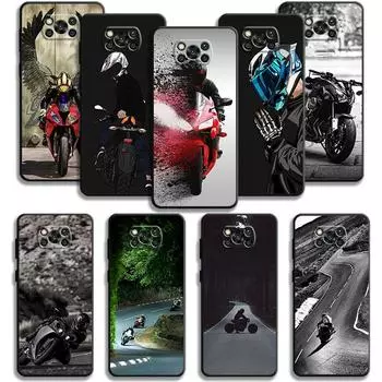 Чехол для Xiaomi Poco X3 Nfc X4pro M3 C40 для Mi 12 11 10 10t 8 Note10 Lite 11ultra 11t Pro F1 Moto Cross, мотоцикл, спортивный автомобиль For Mi Note 10 Lite