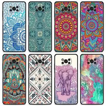 Чехол для Xiaomi Poco X3 X4 NFC M3 M4 Pro 5G Mi 11 lite 11T 9T 12 10T 11E Note10, чехол для телефона Мандала Чакра Йога Mi 9