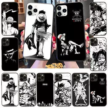 Чехол для Xiaomi Poco X6 X4 M5 M6 F5 F6 C65 C55 C50 C51 C40 Redmi Note 7 8 14C A3X 13C 12C 11 10A 9C Pro черный мягкий чехол WI47 One Piece Comic Redmi 12C гагат