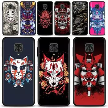 Чехол для Xiaomi Redmi Note 11S 11T 11 10 8 Pro 8 8T 9 9T 9S 10, чехол для Redmi K50 K40S K40 10 9A 9C 9, японская маска самурая Они Redmi Note11S 5G
