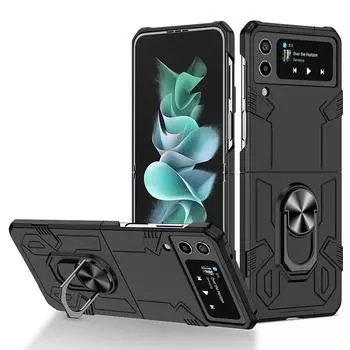 Чехол для Z Flip3 Flip4 Samsung Z Flip 1 2, противоударный противоударный бронированный чехол, твердый чехол с защитой от царапин и отпечатков пальцев for Galaxy Z Flip1 светло-синий