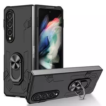 Чехол для Z Fold4 Fold3 Samsung Z Fold 2 1, противоударный, против царапин, чехол Mecha, черный, зеленый, синий for Galaxy Z Fold1 чёрный