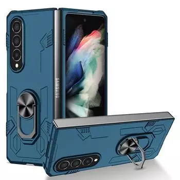 Чехол для Z Fold4 Fold3 Samsung Z Fold 2 1, противоударный, против царапин, чехол Mecha, черный, зеленый, синий for Galaxy Z Fold 4 небесно-голубой