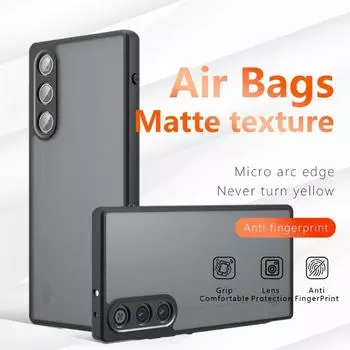 Чехол для ZTE Red Magic 10 Air Matte Clear Чехол для телефона ZTE Red Magic 10 Pro+ 9spro Plus 8pro Акриловый ПК + ТПУ Противоударный бампер ZTE nubia RedMagic 10 Air чёрный