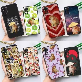 Чехол Doge Dog Cheems Meme для Xiaomi Redmi Note 11 10 8 9 12 Pro Note 11S 10S 9S 8T Redmi 10 10C 12C 9C 9T Redmi Note 8 Pro