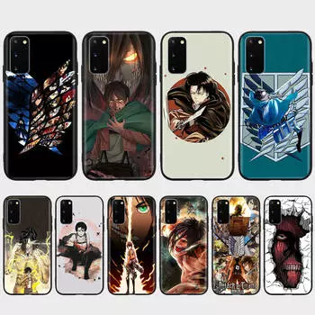 Чехол DT52 Anime Attack on Titan для iPhone 16 15 Plus 14 13 12 11 Pro 8 7 6S 6 SE 5S X XR XS Max Realme C30 C33 C31 9I Huawei P30 черный мягкий чехол iPhone XS Max гагат