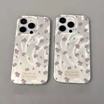 Чехол Feather Yarn Floral для iPhone 11/12/13/14/15 Pro Max – стильный и уникальный iPhone 12