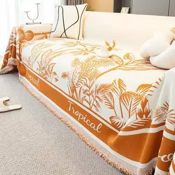 Чехол Four Seasons Universal Chenille Simple Modern, чехол для дивана, тканевый чехол для одеяла, устойчивый к царапинам от кошек, двухсторонний чехол 180X130