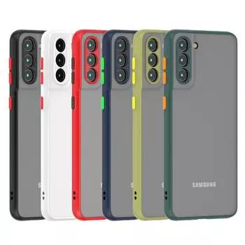 Чехол Fundas Skin Feel Matte Hard PC Phone Case для Samsung Galaxy A14 A24 A34 A54 4G 5G, ударопрочный, бронированный, силиконовый, задняя крышка Coque A14 4G 5G чёрный